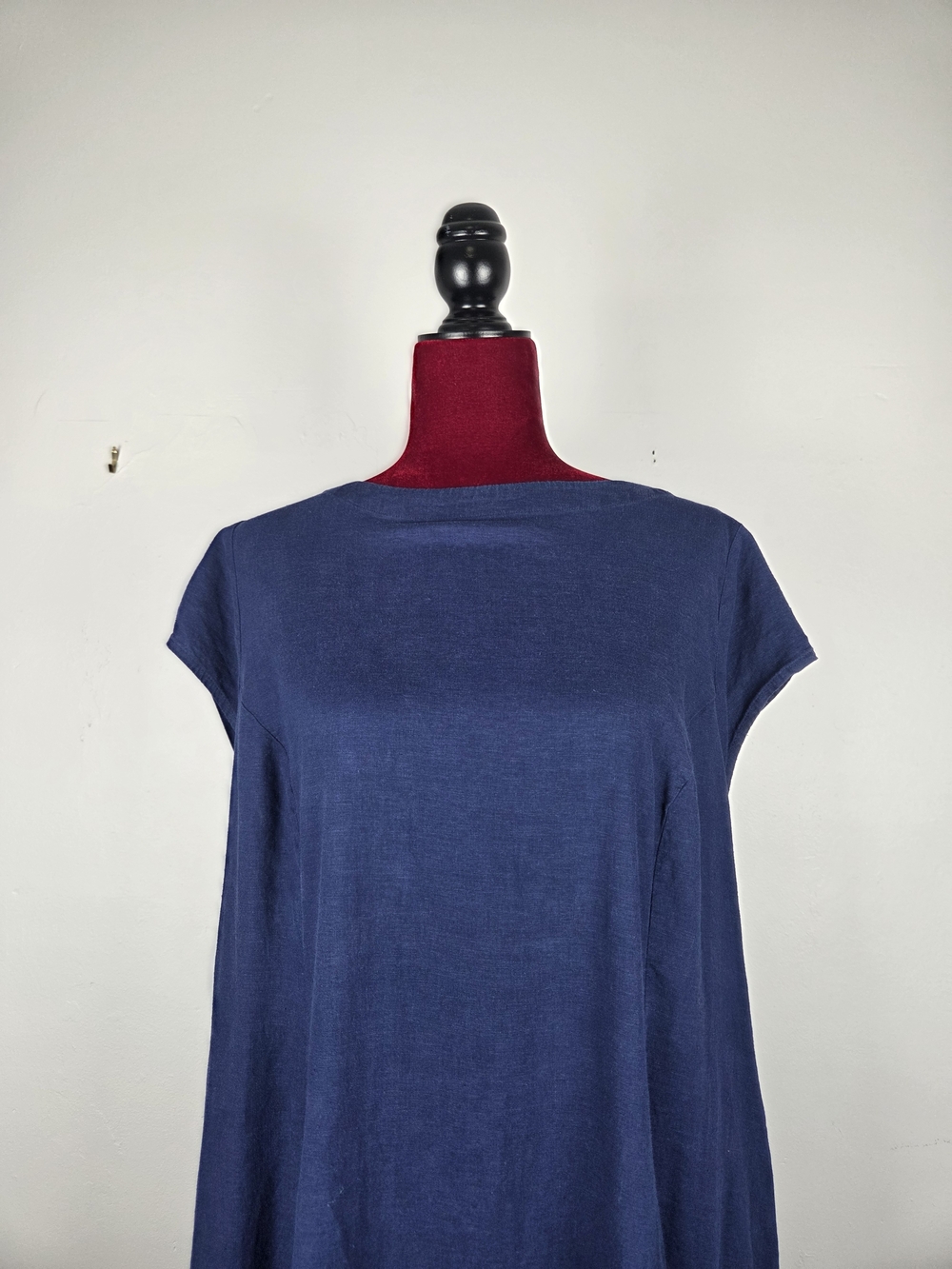Universal Standard Sunset Linen Flounce Dress In Cenote (Size S/14-16) - Picture 9 of 12